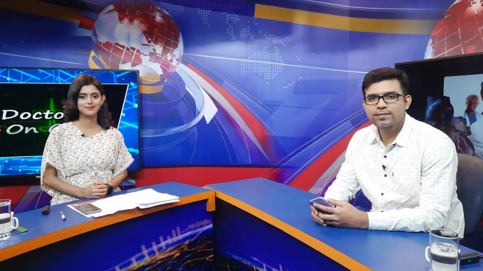 Dr Naba J Borah at a TV Talk Show